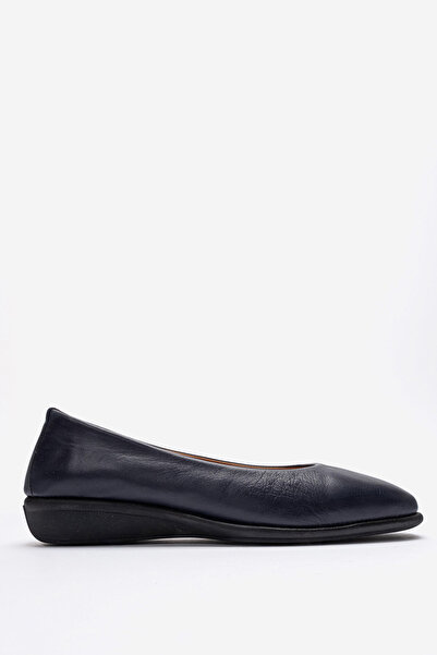 Dericlub Women's comfort ballet flats genuine leather mtd 24376 navy