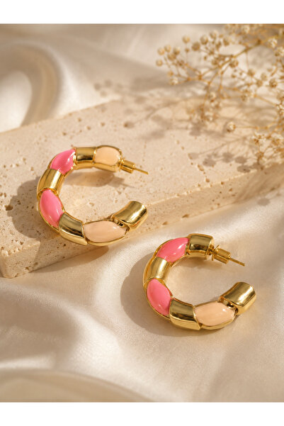 ZEYNORA JEWELLERY Pink Dolce Küpe