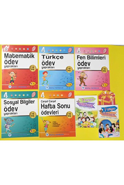 Mutlu Yayıncılık Mutlu 4.sınıf Yeni Nesil Matematik Türkçe Fen Bilimleri Sosy...