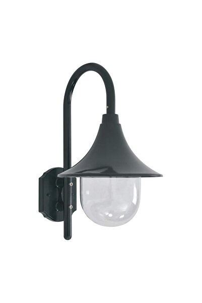 vidaxl Garden wall lamp E27, dark green, 42 cm, aluminum