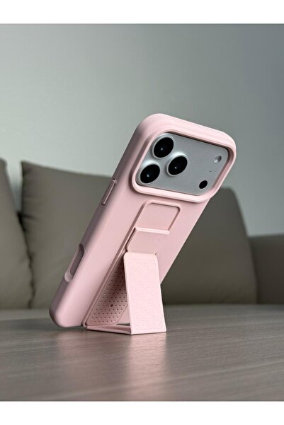 FASHION CASE Premium Foldable Kickstand Silicone Case for iPhone 17 Pro - Sli...