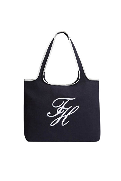 Tommy Hilfiger Γυναικεία TH Summer Tote Τσάντα Navy Μπλε AW0AW18398-DW6