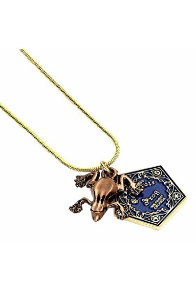 Harry Potter Lantisor Cu Pandantiv - Chocolate Frog , Placat Cu Argint