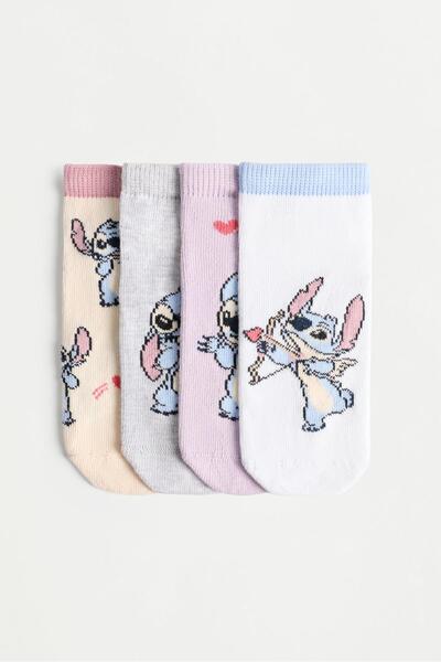 LEFTIES Stitch ©Disney bilekte çorap (4'lü Pack)