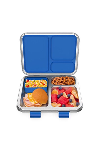 Bentgo - 3 Compartments Kids Stainless Steel Lunchbox - Blue
