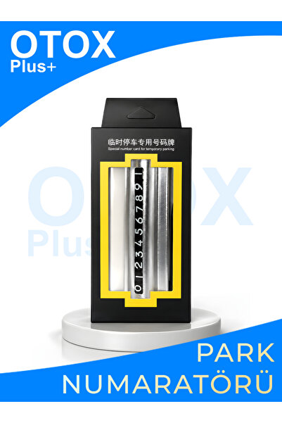 Otox Park Telefon Numaratörü | Premium Metal | Gizlenebilir Araç İçi Park Num...