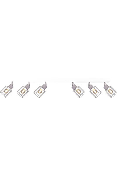 Kaja TROY K-4588 Matte Grey Metal Ceiling Bar Light 115cm, 6xE27 Loft/Modern ...