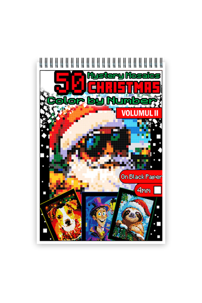Legendary Gifts Carte de colorat, 50 de ilustratii Color by number - Craciun ...
