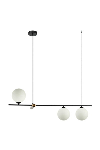 Italux Lustră suspendată modernă Barletta cu 3 lumini, G9, Bronz antic/Negru/...