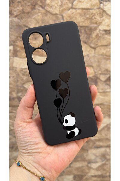 Vip Case VİVO Y18 Uyumlu Kalpli Panda Desenli Silikon Darbe Emici Klasik Koru...