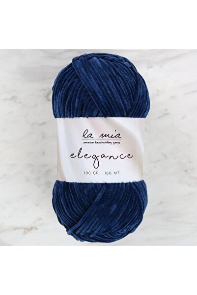 LA MİA YARNS La Mia Elegance Velvet tamnoplava pređa za ručno pletenje - L917