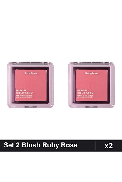 Makeup Set 2 Blush Compact Ruby Rose BL 20, 7.3g, Colorete Pudra Machiaj