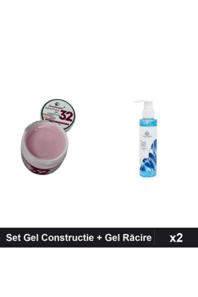 Makeup Set 2 Gel Constructie UV LED FSM 15g + Gel Răcire Epilare 150ml, Îngri...
