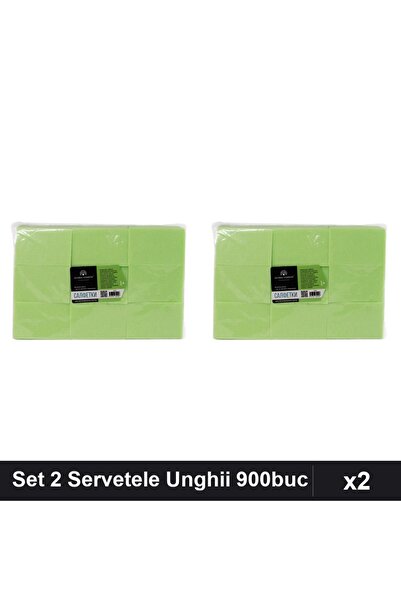 Makeup Set 2 Servetele fără Scame pentru Unghii 900 bucăți, Verde, Manichiură...