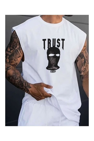 bellanova Men's oversized crew neck sleeveless t-shirt - longline