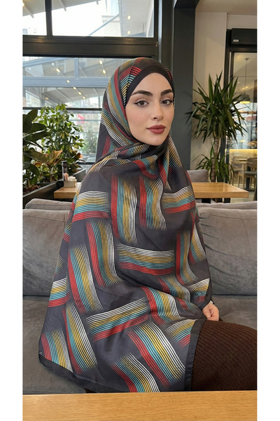 Big ModaEbrar Patterned Soft Shawl - 136