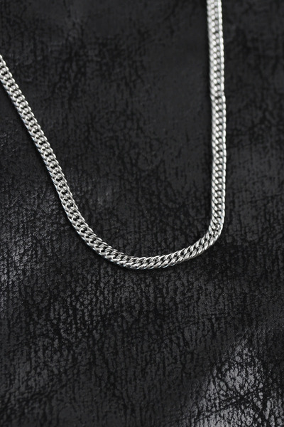Eco Lounge 316L Steel Curb Model Chain Silver Color Men's Necklace