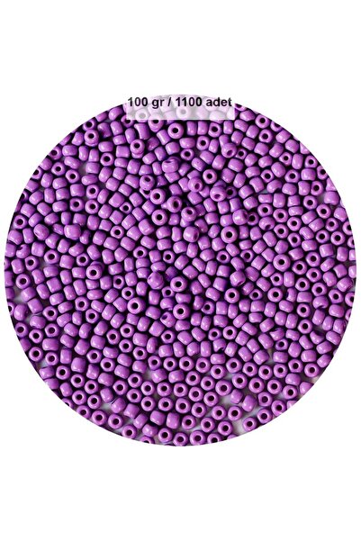 Generic Brand Purple Color 4 mm Approx 1100 Pieces / 100 Grams Glass Beads Ne...