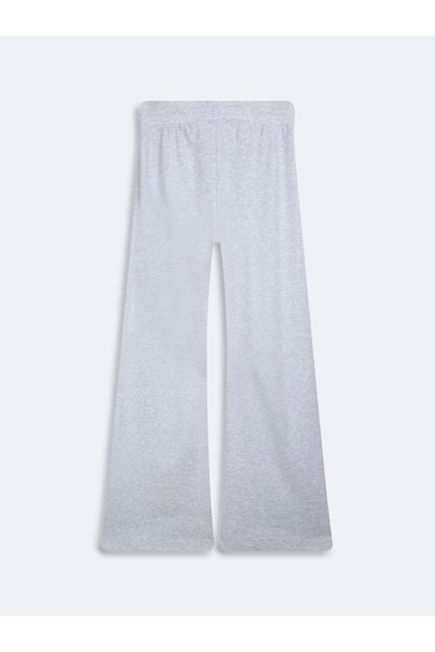 Ltb Gray Straight-Leg Sweatpants with Elastic Waistband