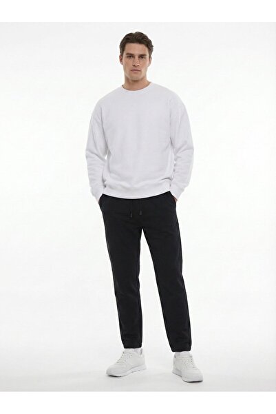 Ltb Rubber Leg Jogger Black Trousers