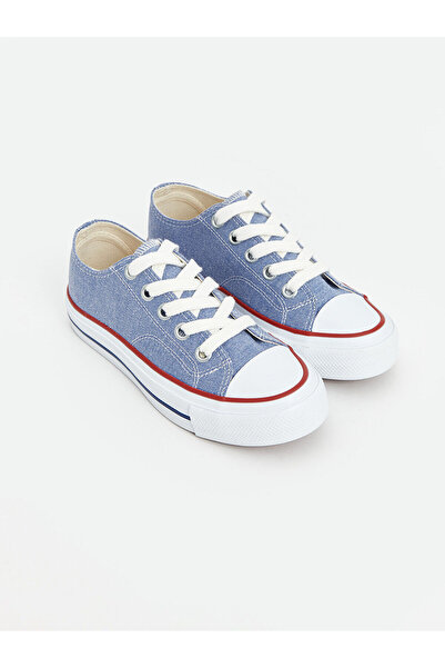 LC Waikiki Blue Lace-Up Girls' Sports Shoes