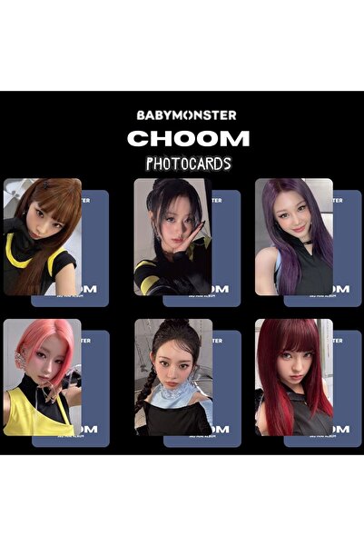Kpop Dünyasi BABYMONSTER '' Choom '' Metallic Ver. Photocards Set