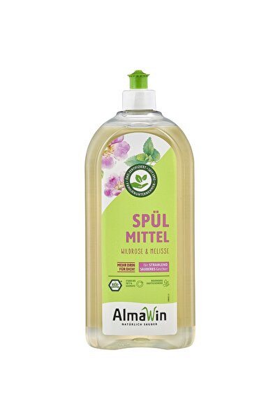 Almawin Detergent de vase cu trandafir sălbatic și melissa AlmaWin, 1L