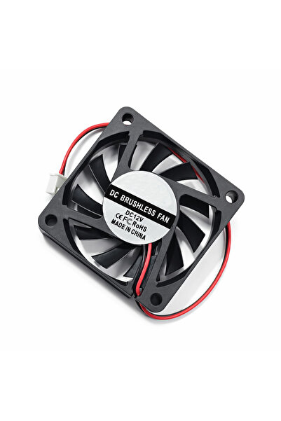 ROBİZ DC 12V Fan 60x60mm 6010 6x6cm 3500Rpm Soğutucu Kuluçka Ekran Kartı Cooler Peltier Printer Pc Cpu