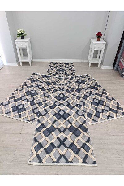 ALLGELSİN Zrh New Season Bedroom Carpet Set 3-Piece Bedroom Carpet Set 2 Piec...