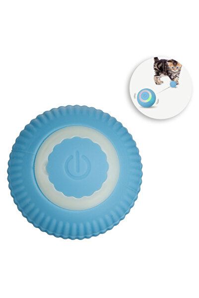 Zumzeria Electric Ball Toy with Movement & Light for Cats 4.2cm