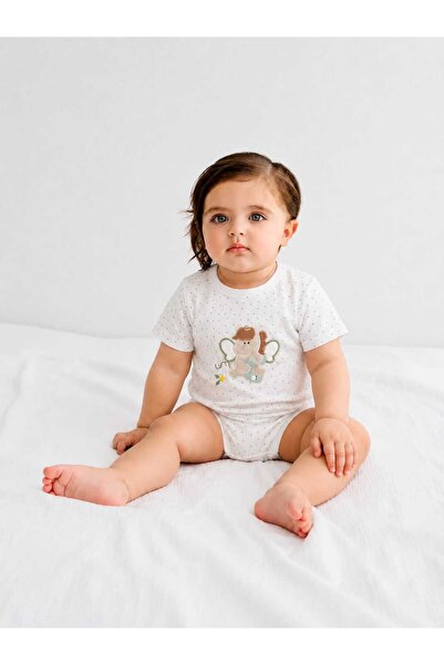 NiLi Baby Girl Short Sleeve Bodysuit