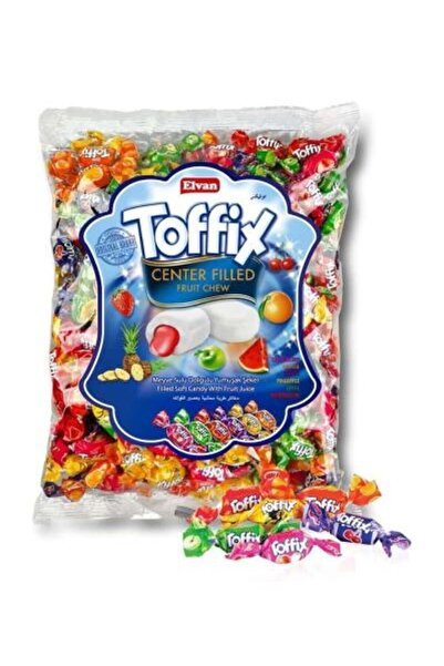 Ülker toffix | Assorted fruit candy filled with soft flavors, 800 gram bag