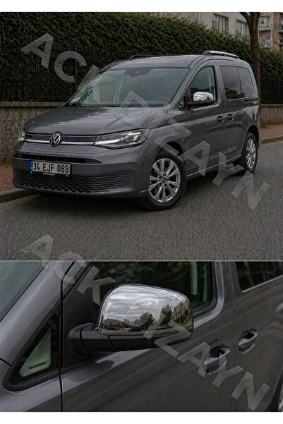 ACK Dizayn VOLKSWAGEN CADDY 2020+ ARACINIZA ÖZEL ÜRETİM KROM AYNA KAPAĞI A+ ABS