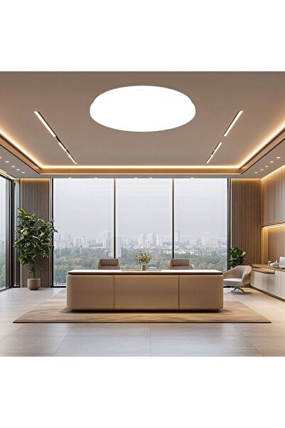 DELIGHT Plafonieră LED Slim Milky 12W=75W, Ø255 mm, 6500K, lumină rece
