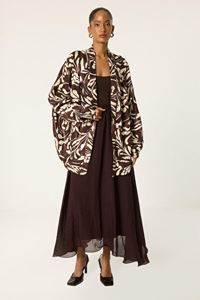 Touché Privé Jacquard Satin Kimono