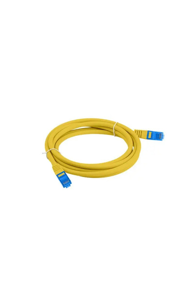 Lanberg Cablu patch Cat.6A S/FTP LSZH CCA 2m galben, testat cu Fluke.