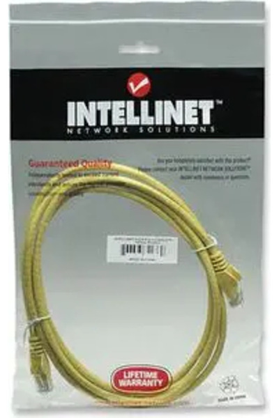 Intellinet 342377 cablu patch RJ45 cat. 6 cabluri UTP, 3m, galben, 100% cupru