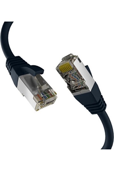 EFB Cablu patch RJ45 CAT8.1 negru 0.50m S/FTP PIMF