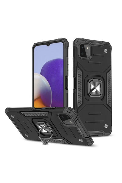 WOZINSKY Husă Hibridă Rezistentă cu Inel de Protecție + Suport Magnetic pentr...