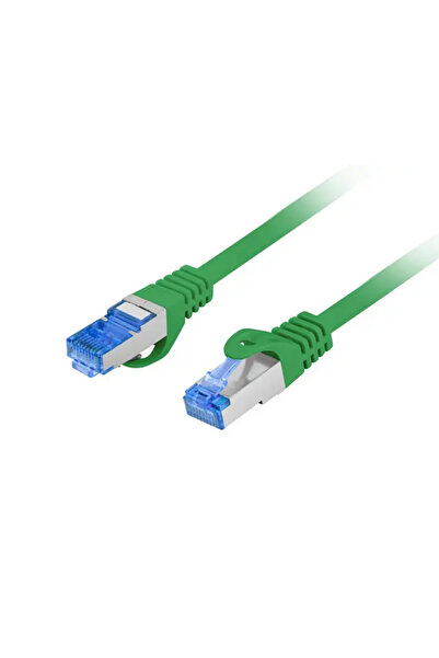 Lanberg Cablu patch Cat.6A S/FTP LSZH CCA 0.25m Verde, testat cu FLUKE