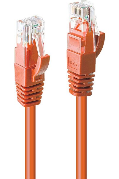 LİNDY Cablu Cat6 U/UTP 1m Portocaliu