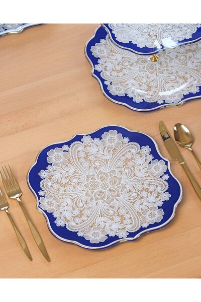 Glore Dentelle Pasta Tabağı 6lı