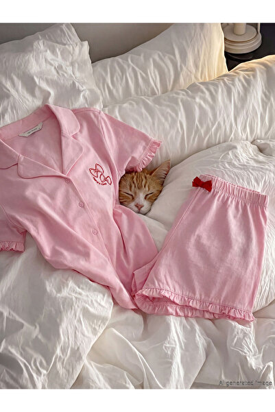 LC Waikiki I Embroidered Women's Shorts Pajama Set from Freezen Store