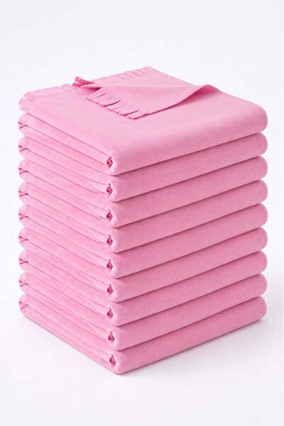 NOVİPACK Fleece Pink 70X170 cm (10 Pcs) for Cafe, Restaurant and Individual Use