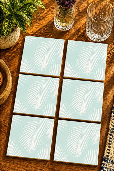 JHAAR Modern Design Set of 6 Coasters - Uv Printing Mdf - 10X10 cm