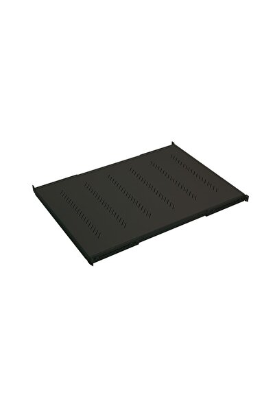 TRITON Raft perforat 19 ", 1U/850mm, capacitate de încărcare 150kg, negru