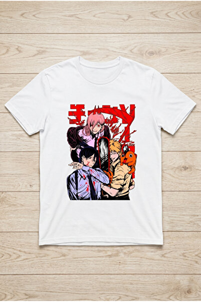 Silkensoul Chainsaw Man Aki Hayakawa Design Black and White Standard Fit Anim...