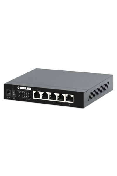 Intellinet Switch 2.5G, 10/100/1000/2500, 5x RJ45 PoE+ 55W