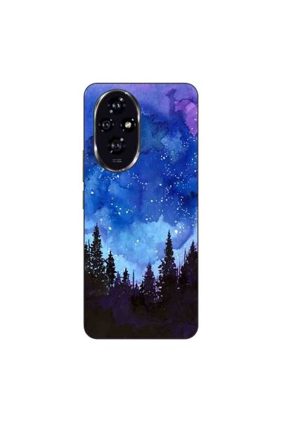 OEM Husa compatibila cu Honor 200 Silicon Gel Tpu Model Night Forest