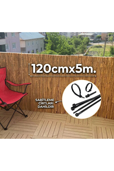 Greenosier 120cmx5m. Hasır Çit Balkon Bahçe Çiti Gölgelik